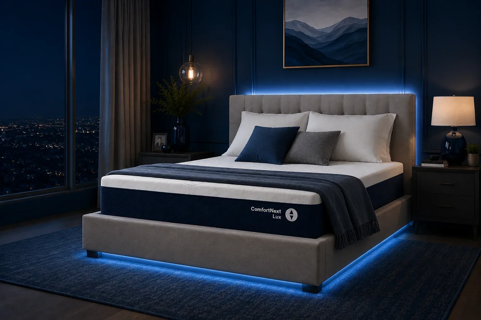 Comfort-focused bedroom scene representing back and comfort needs